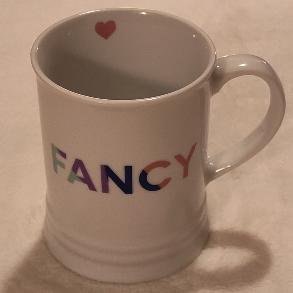 NEW! Fringe Studio "Fancy" Multicolor Heart Mug-12oz